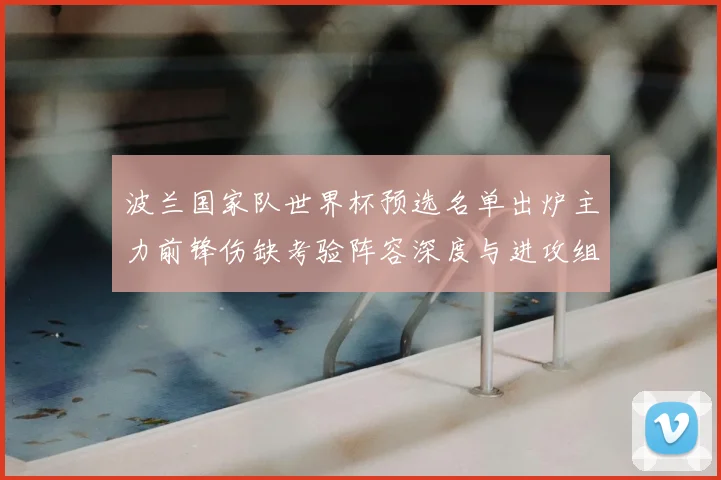 波兰国家队世界杯预选名单出炉主力前锋伤缺考验阵容深度与进攻组织